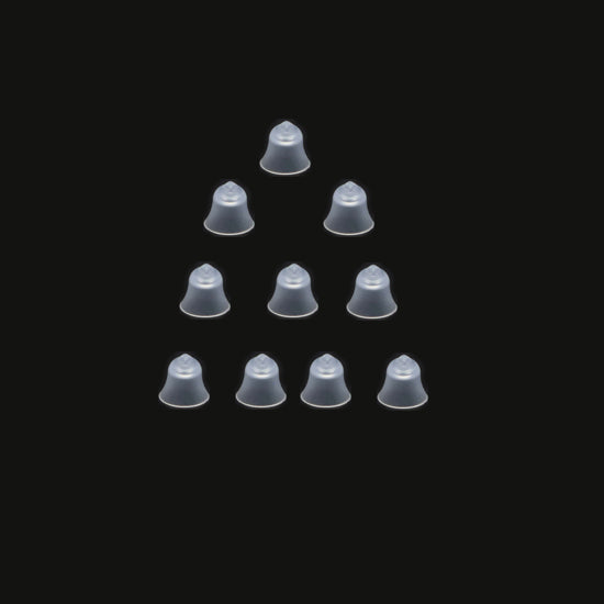 Hearing Aid Ear Piece Bell Shape Domes 10-Pack Comfortable PSAP Kit Ear Tips Invisible