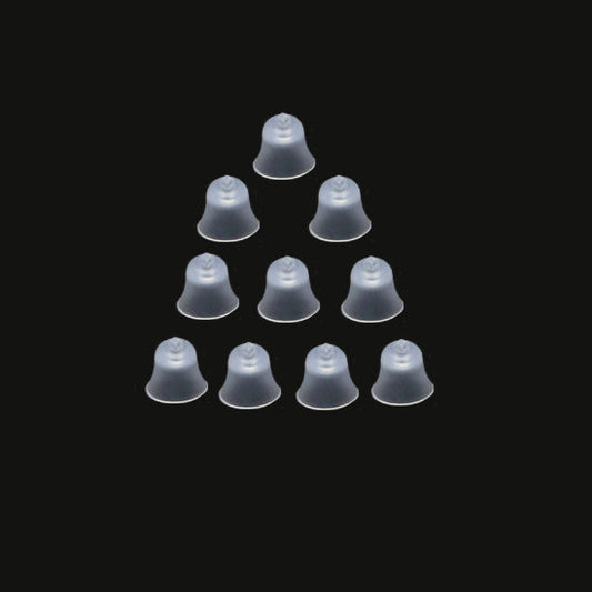 Hearing Aid Ear Piece Bell Shape Domes 10-Pack Comfortable PSAP Kit Ear Tips Invisible