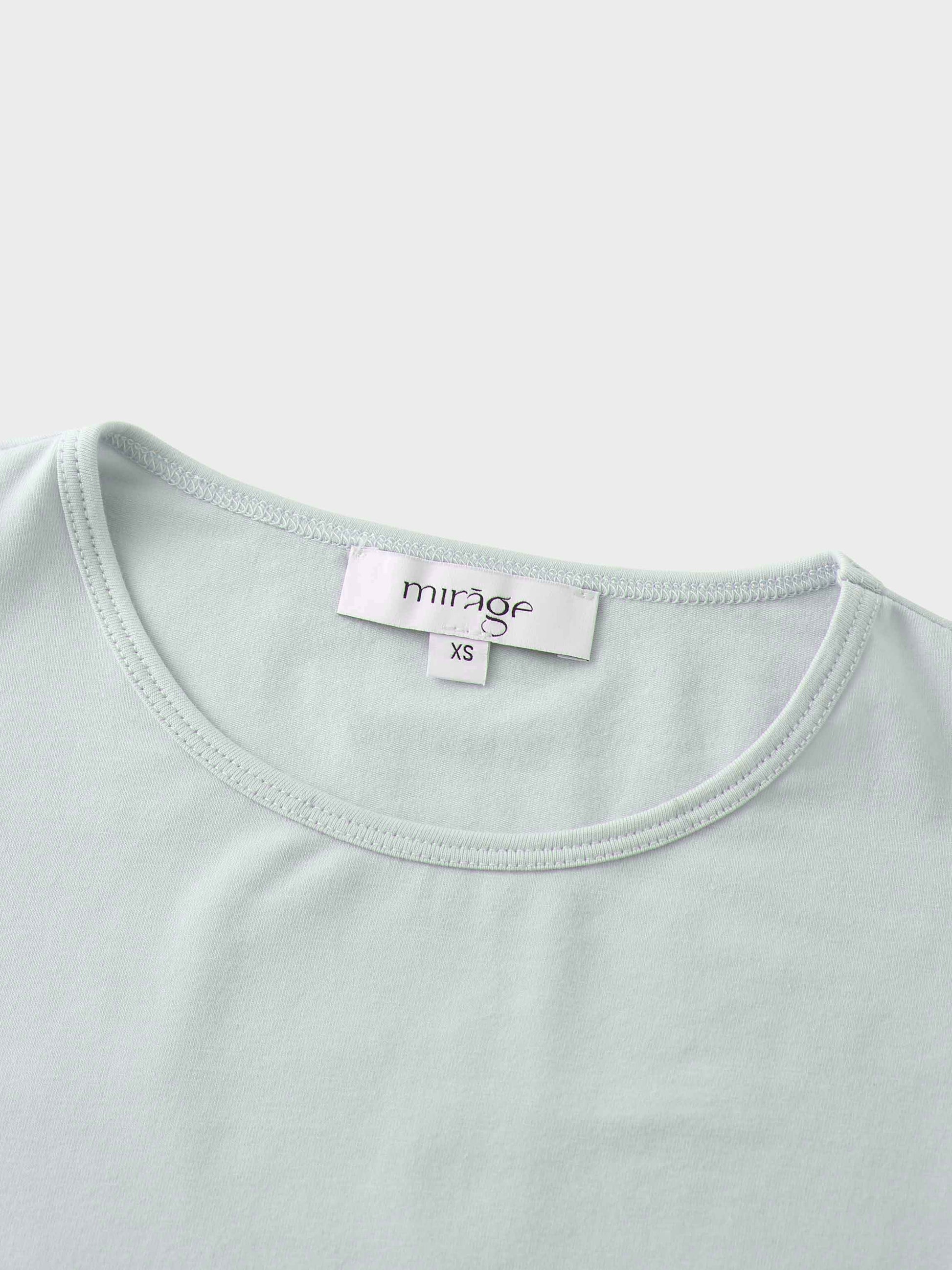 Pleat Front Button Down Dress-Light Blue-3