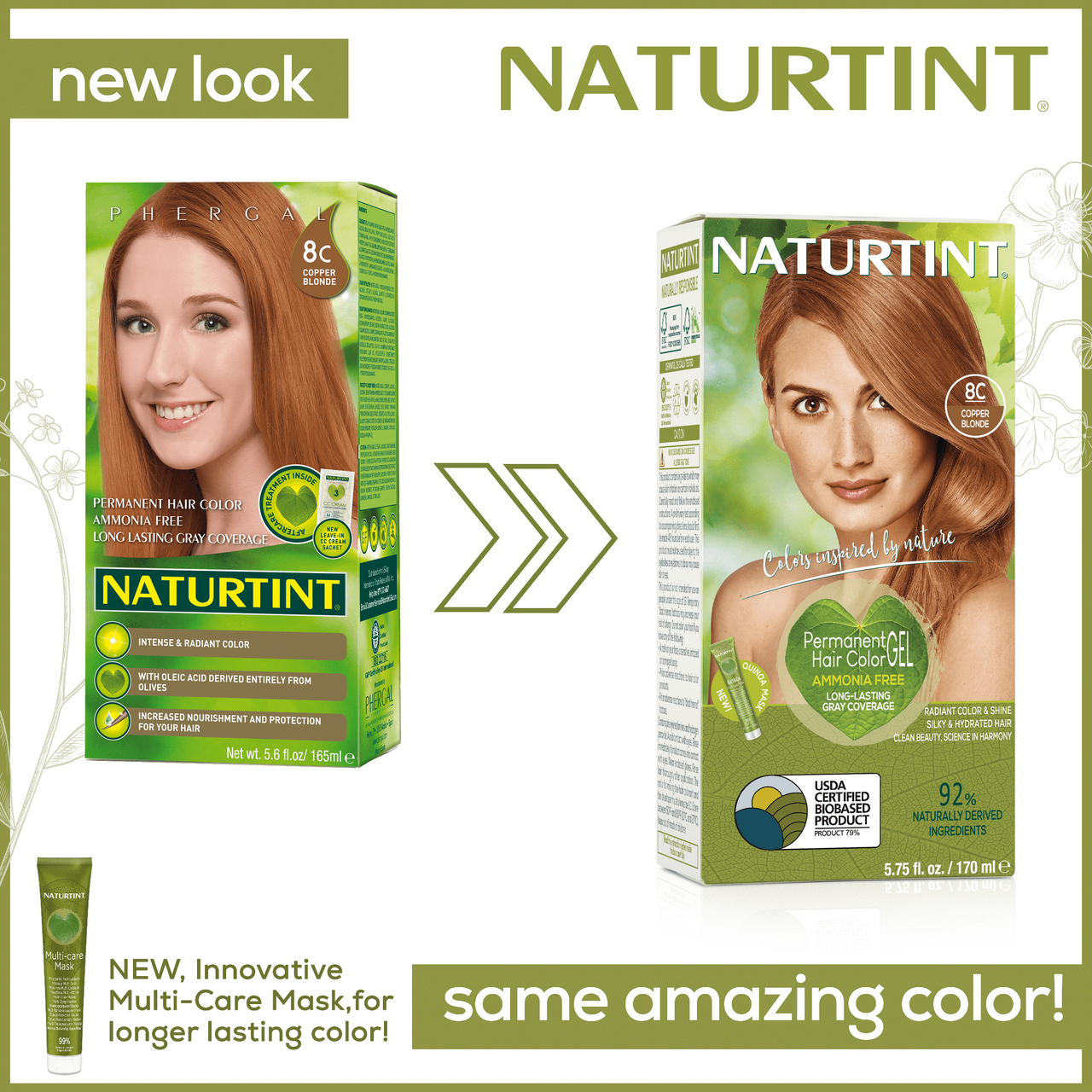 Naturtint 8c Copper Blonde Hair Color (1xKit)